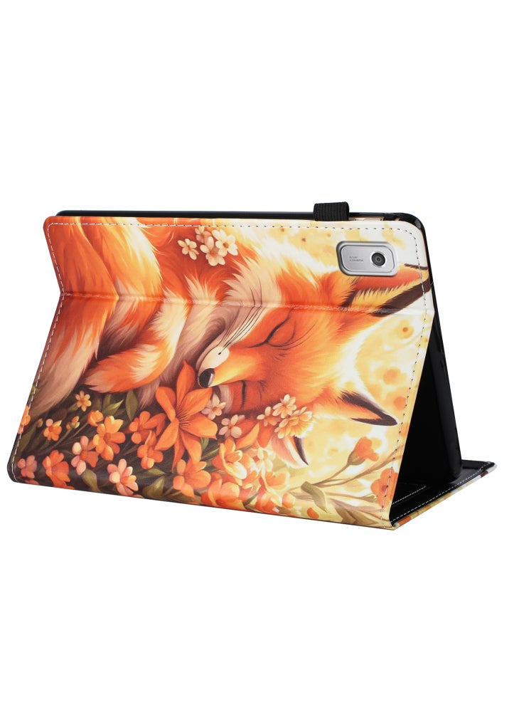 For Lenovo Tab M9 Case Pattern Leather Tablet Cover with Auto Sleep/Wake,Card Holder - erfly Reflection - Image 4